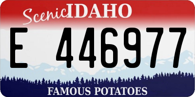 ID license plate E446977
