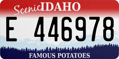ID license plate E446978