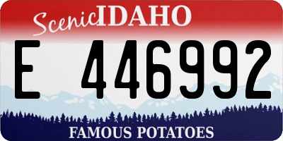 ID license plate E446992