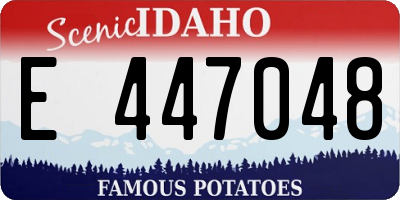 ID license plate E447048