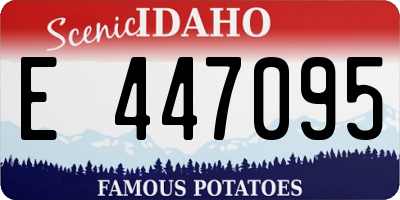 ID license plate E447095
