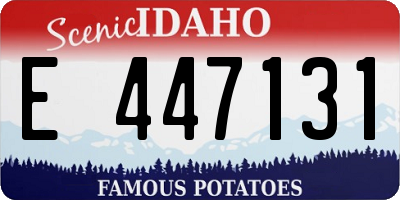 ID license plate E447131