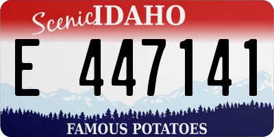 ID license plate E447141