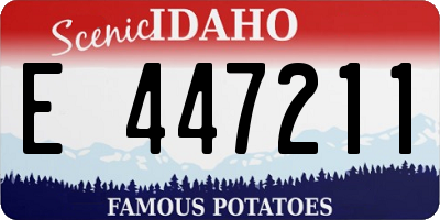 ID license plate E447211