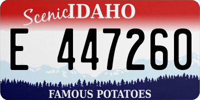 ID license plate E447260