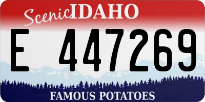 ID license plate E447269