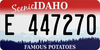 ID license plate E447270