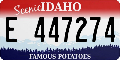 ID license plate E447274