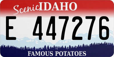ID license plate E447276