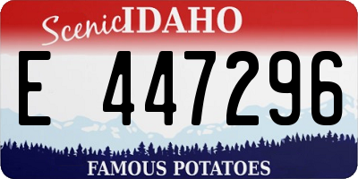 ID license plate E447296