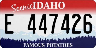 ID license plate E447426