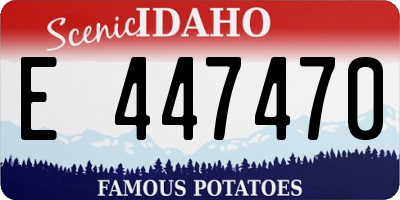 ID license plate E447470