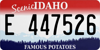 ID license plate E447526