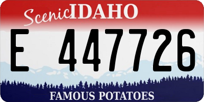 ID license plate E447726