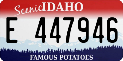 ID license plate E447946