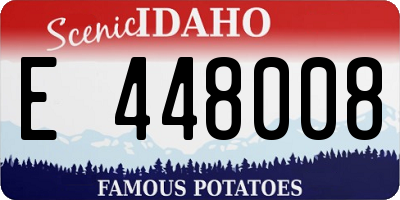 ID license plate E448008