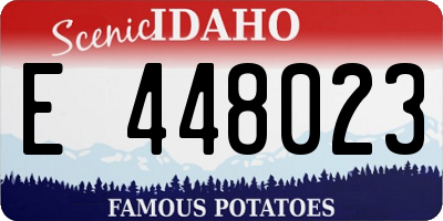 ID license plate E448023