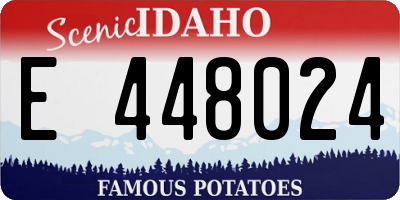 ID license plate E448024
