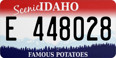 ID license plate E448028