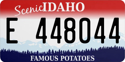 ID license plate E448044