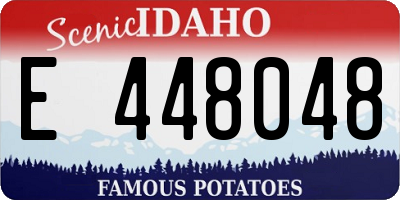 ID license plate E448048