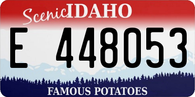 ID license plate E448053