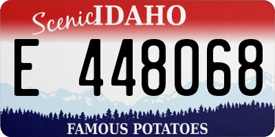 ID license plate E448068