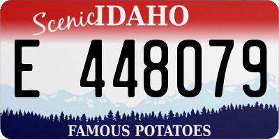 ID license plate E448079