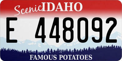 ID license plate E448092