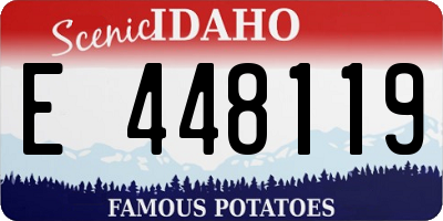 ID license plate E448119