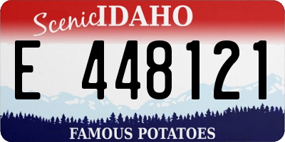 ID license plate E448121
