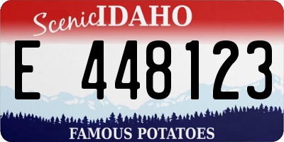 ID license plate E448123