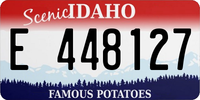 ID license plate E448127