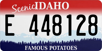 ID license plate E448128