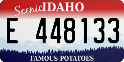 ID license plate E448133