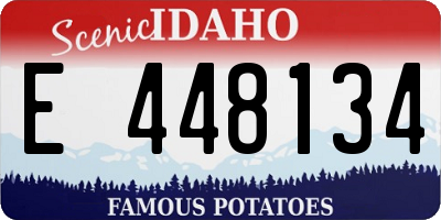 ID license plate E448134