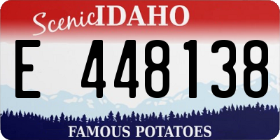 ID license plate E448138