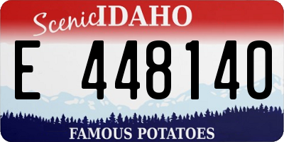 ID license plate E448140