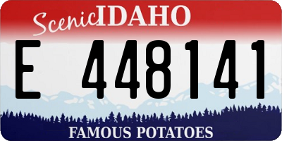 ID license plate E448141