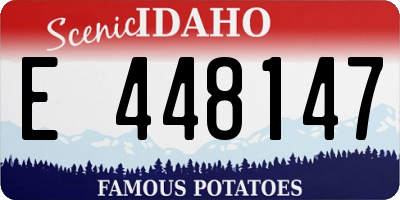 ID license plate E448147