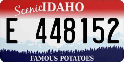 ID license plate E448152