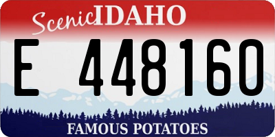 ID license plate E448160