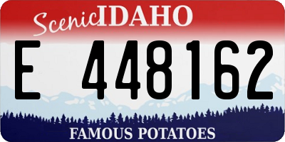 ID license plate E448162