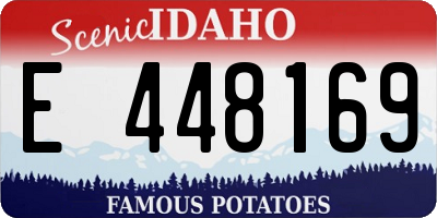 ID license plate E448169