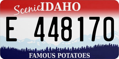 ID license plate E448170