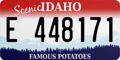 ID license plate E448171