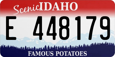 ID license plate E448179