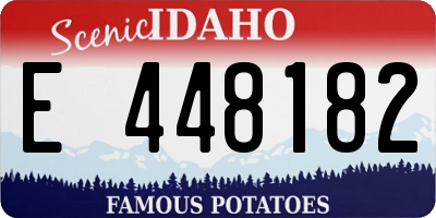 ID license plate E448182