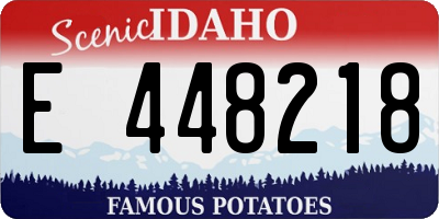 ID license plate E448218