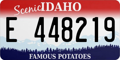 ID license plate E448219